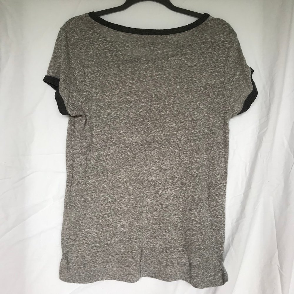 Grey Ringer Tee - Picture 2 of 4